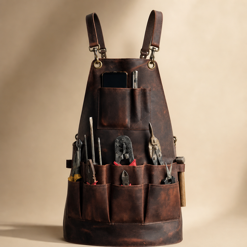 Craftsman Leather Tool Apron - Brown